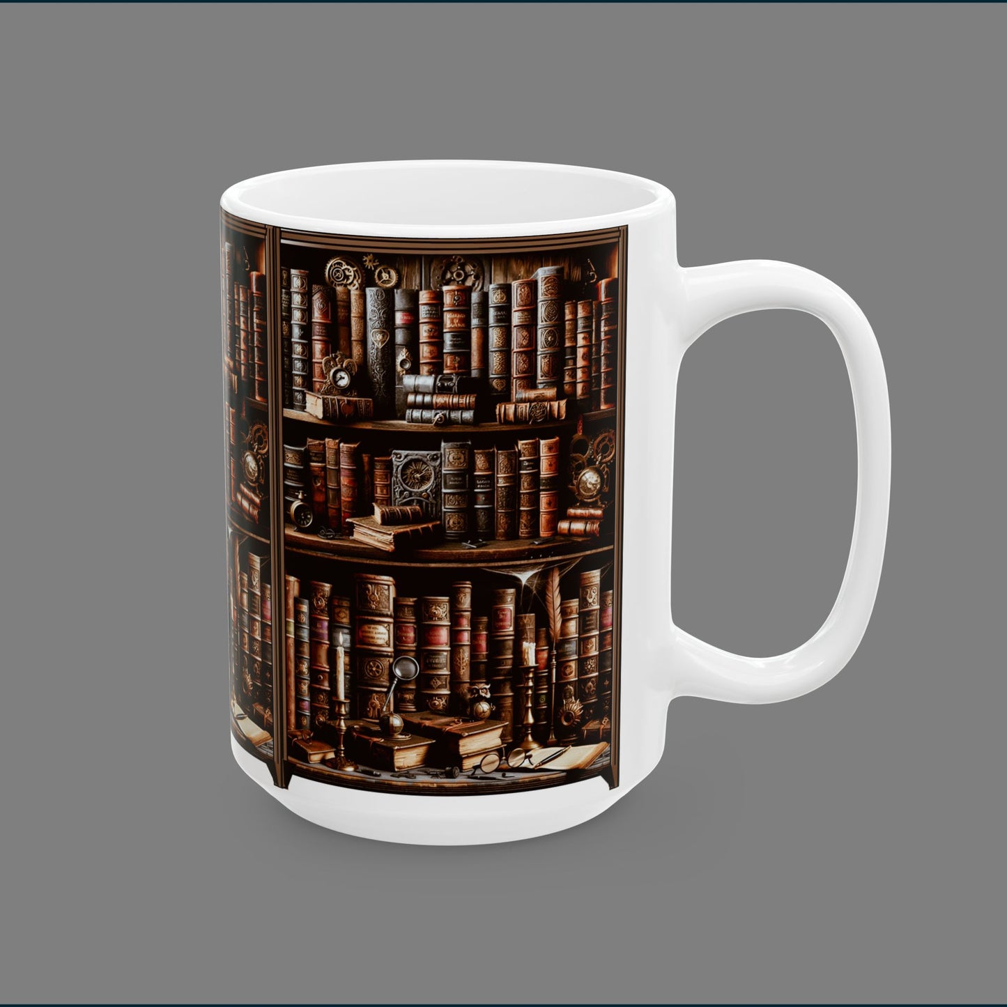 Bookworm Coffee Mug (11oz, 15oz) - Books are proven to be as good for your health as coffee
