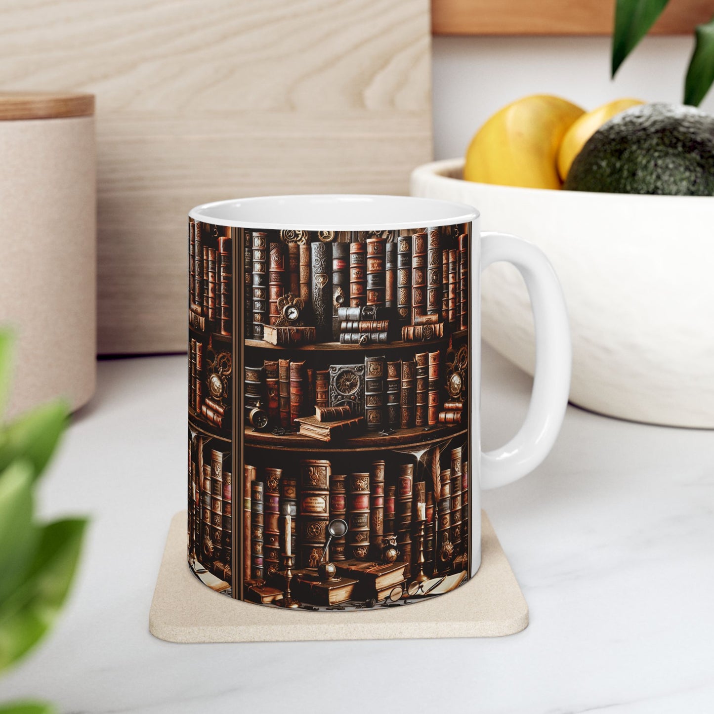 Bookworm Coffee Mug (11oz, 15oz) - Books are proven to be as good for your health as coffee