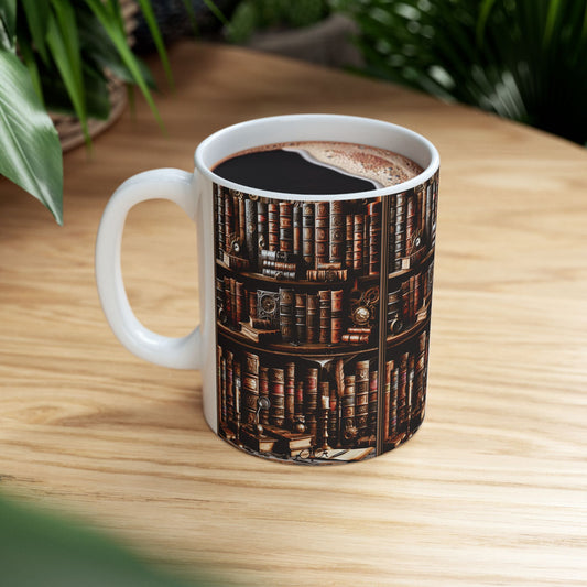 Bookworm Coffee Mug (11oz, 15oz) - Books are proven to be as good for your health as coffee