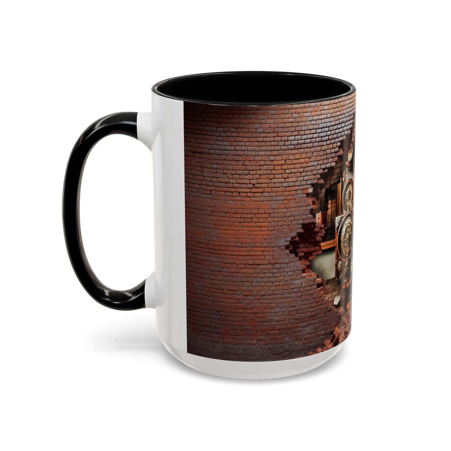 3-D Steampunk Antique Library Coffee Mug (11, 15oz)
