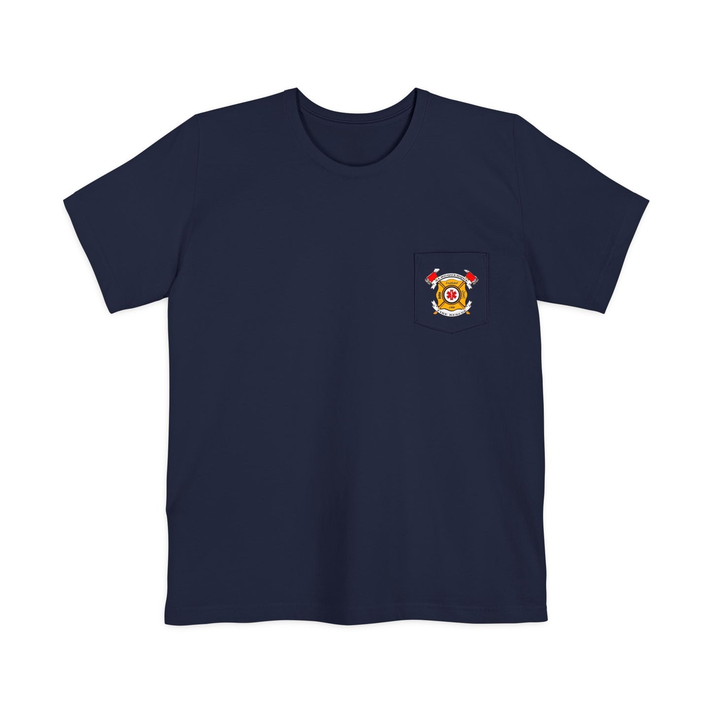 Albuquerque Fire Rescue [image on pocket only] Pocket T-shirt