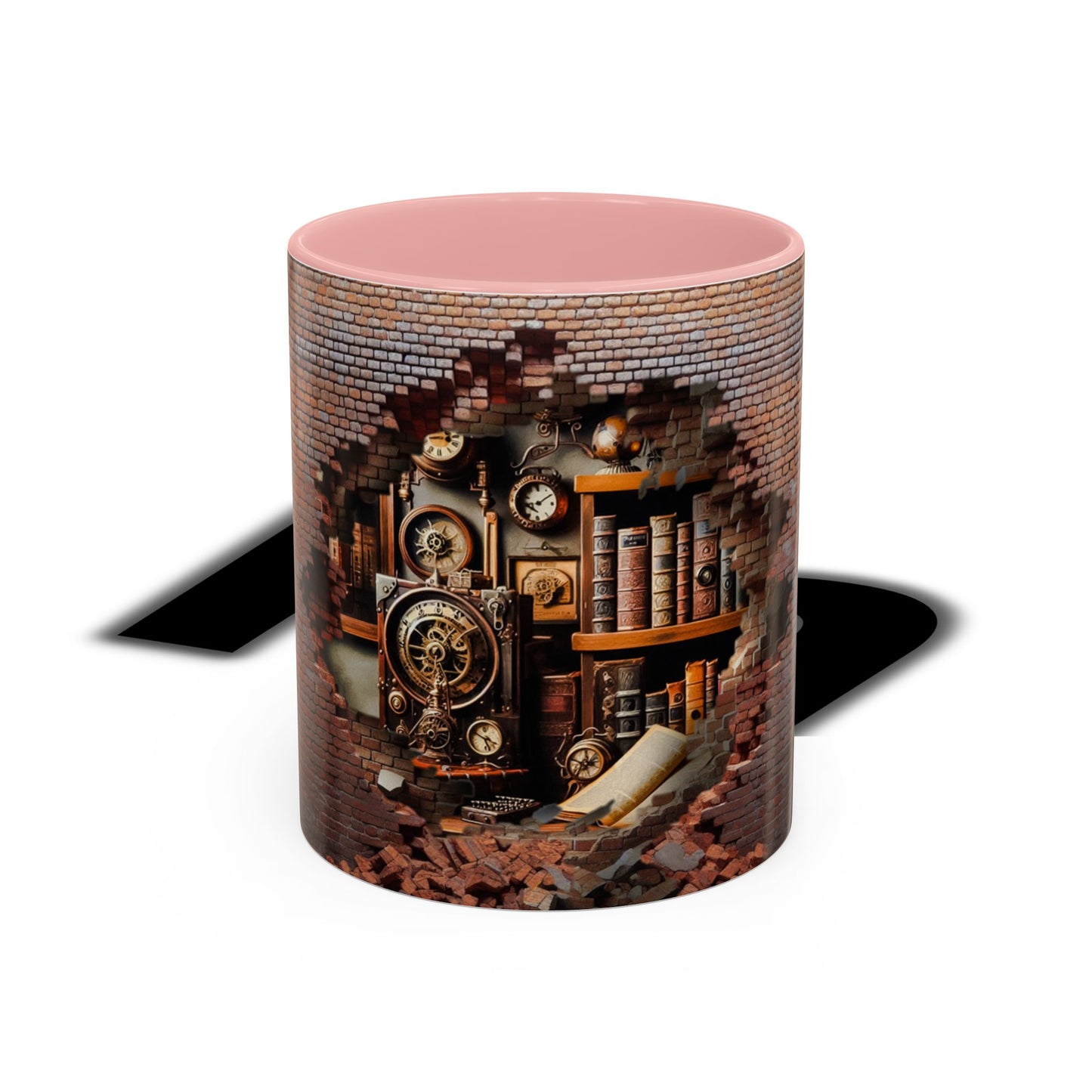 3-D Steampunk Antique Library Coffee Mug (11, 15oz)