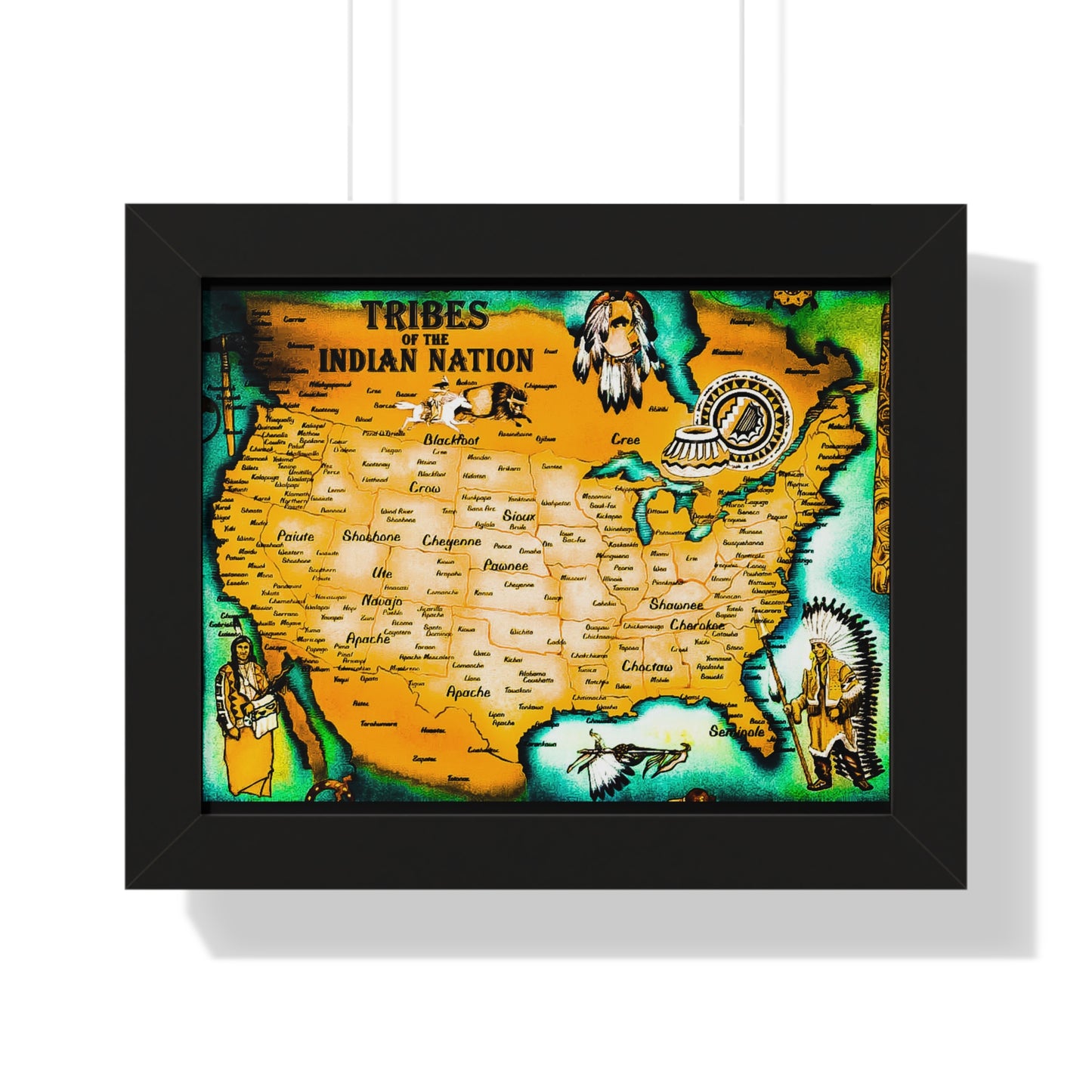 American Natives Map of our tribes