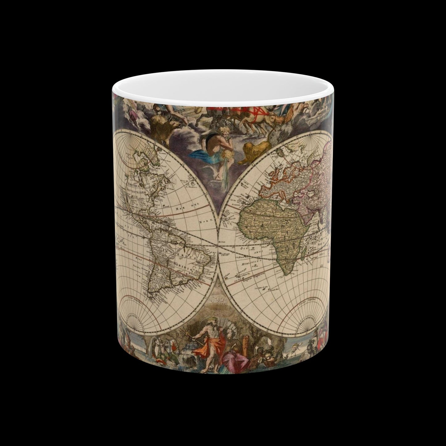 Antique Map 2 Coffee Mug, (11oz, 15oz)