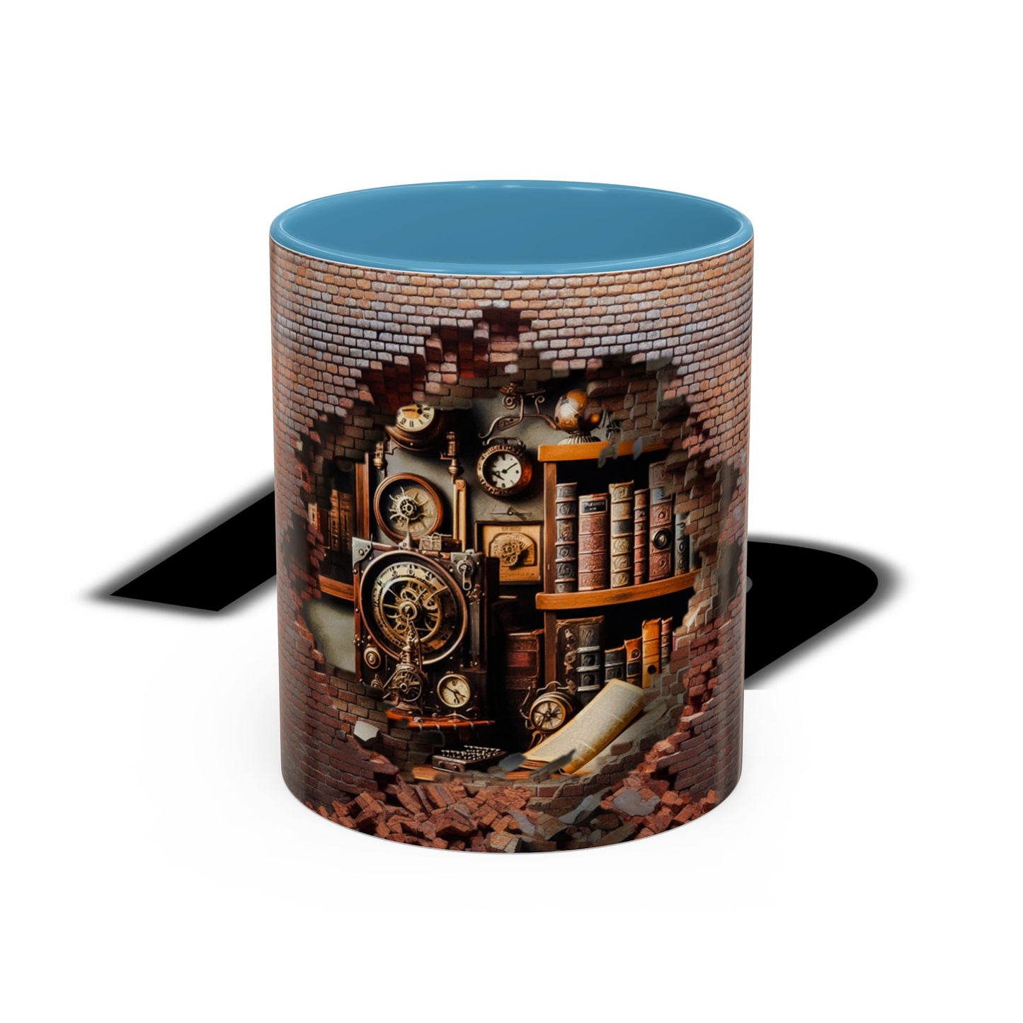 3-D Steampunk Antique Library Coffee Mug (11, 15oz)