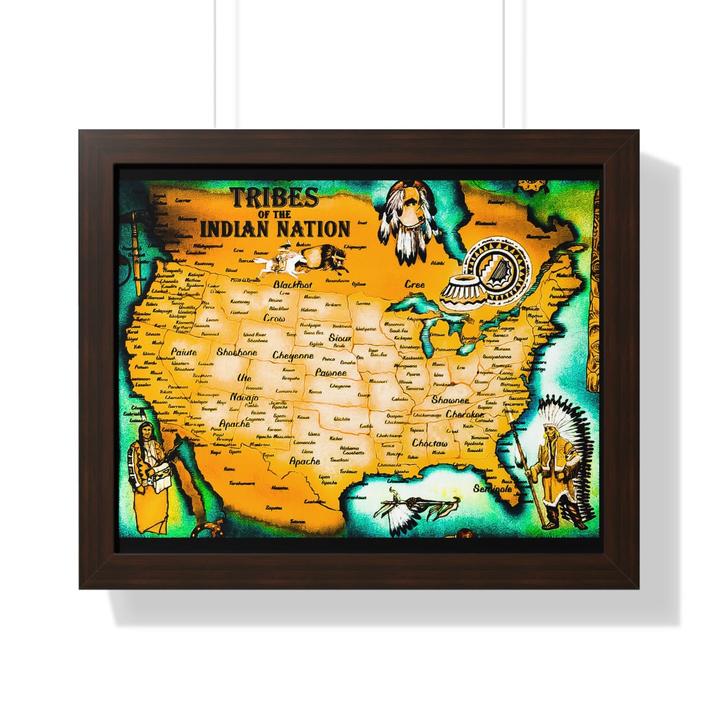 American Natives Map of our tribes