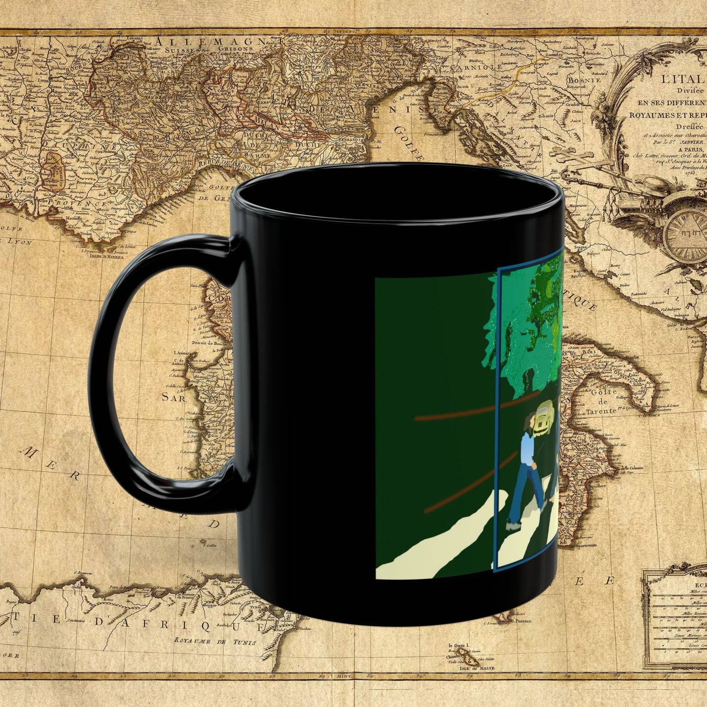 Abbey Road Black Mug (11oz, 15oz)