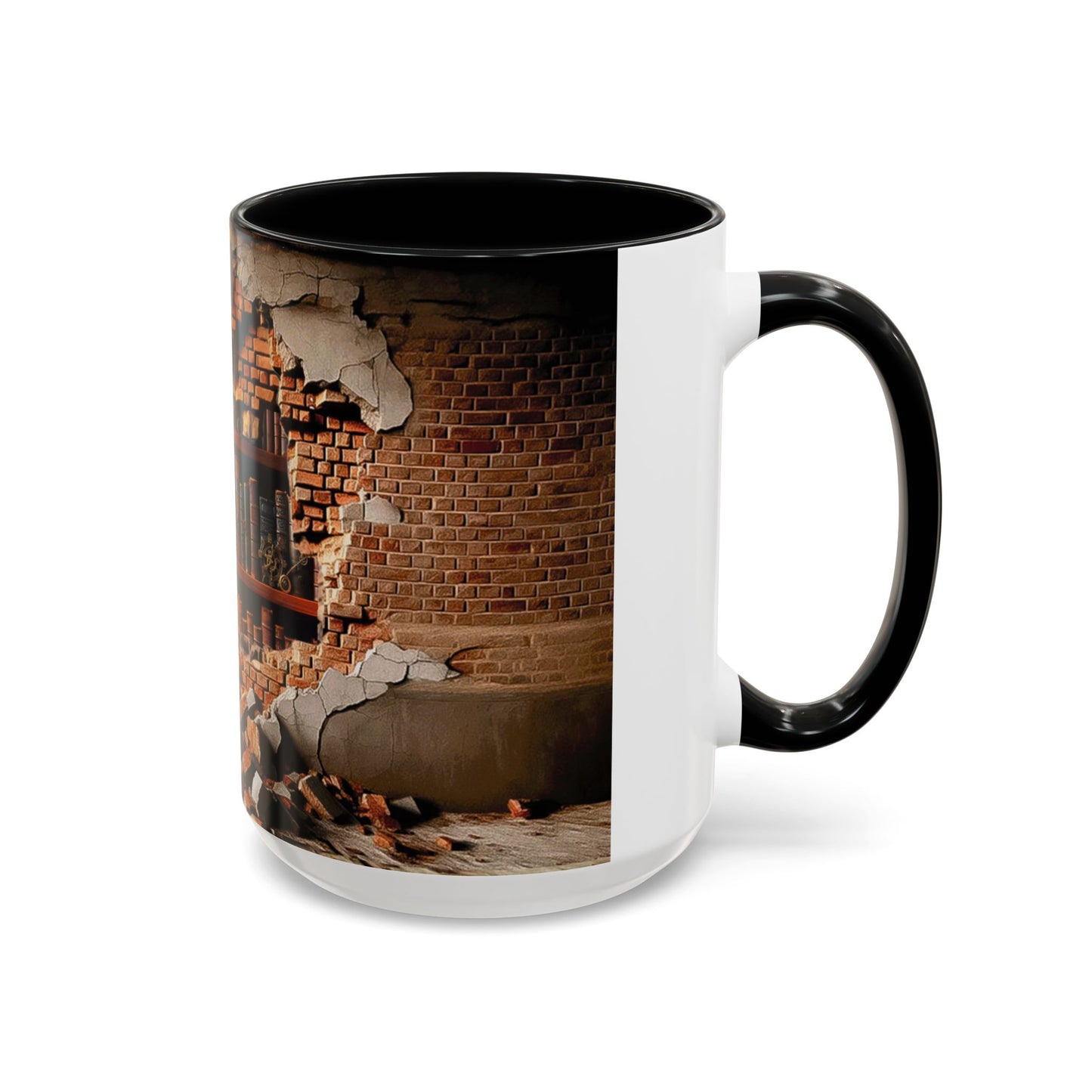 3-D Steampunk Antique Library Coffee Mug (11, 15oz)