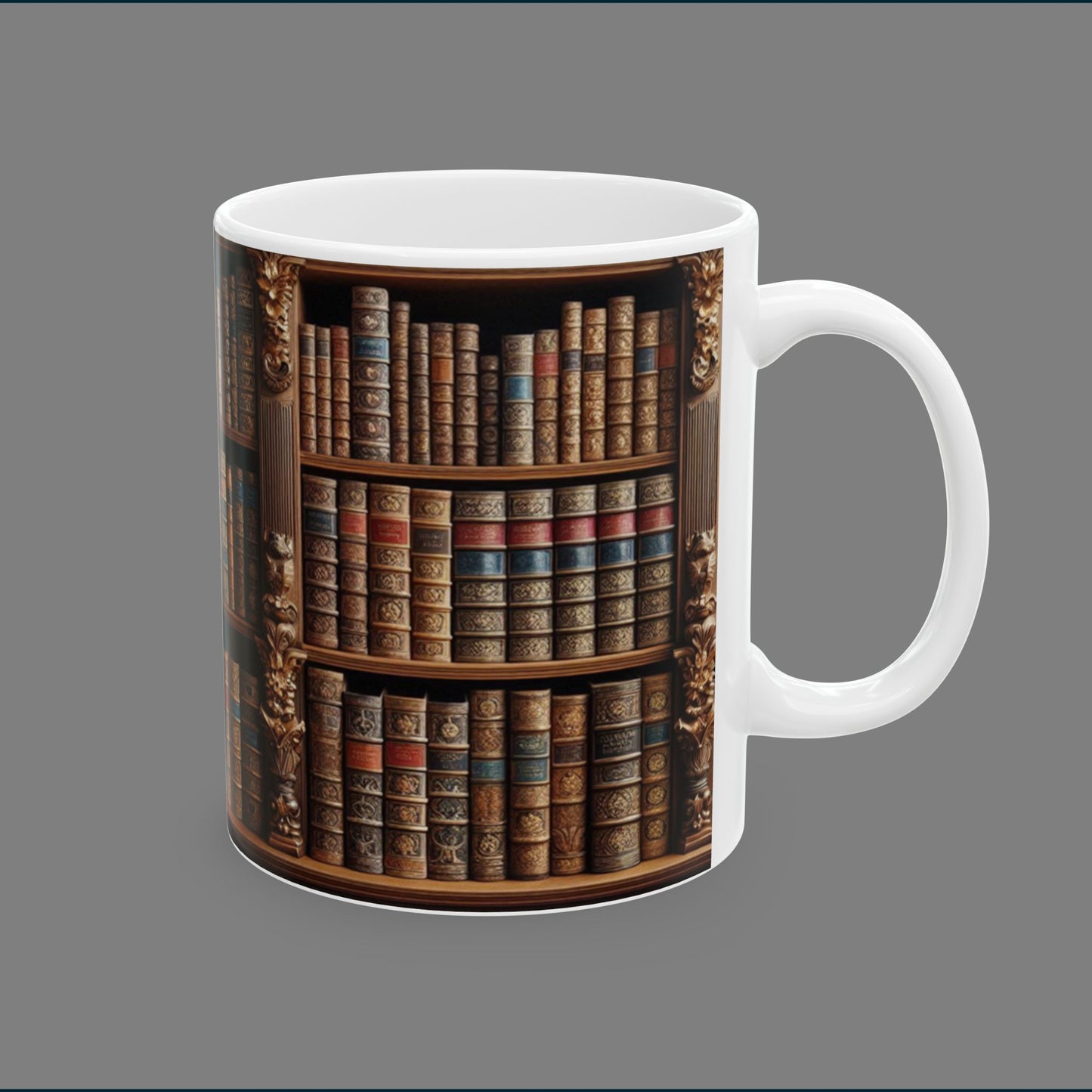 Bookworm Ceramic Mug, (11oz, 15oz)