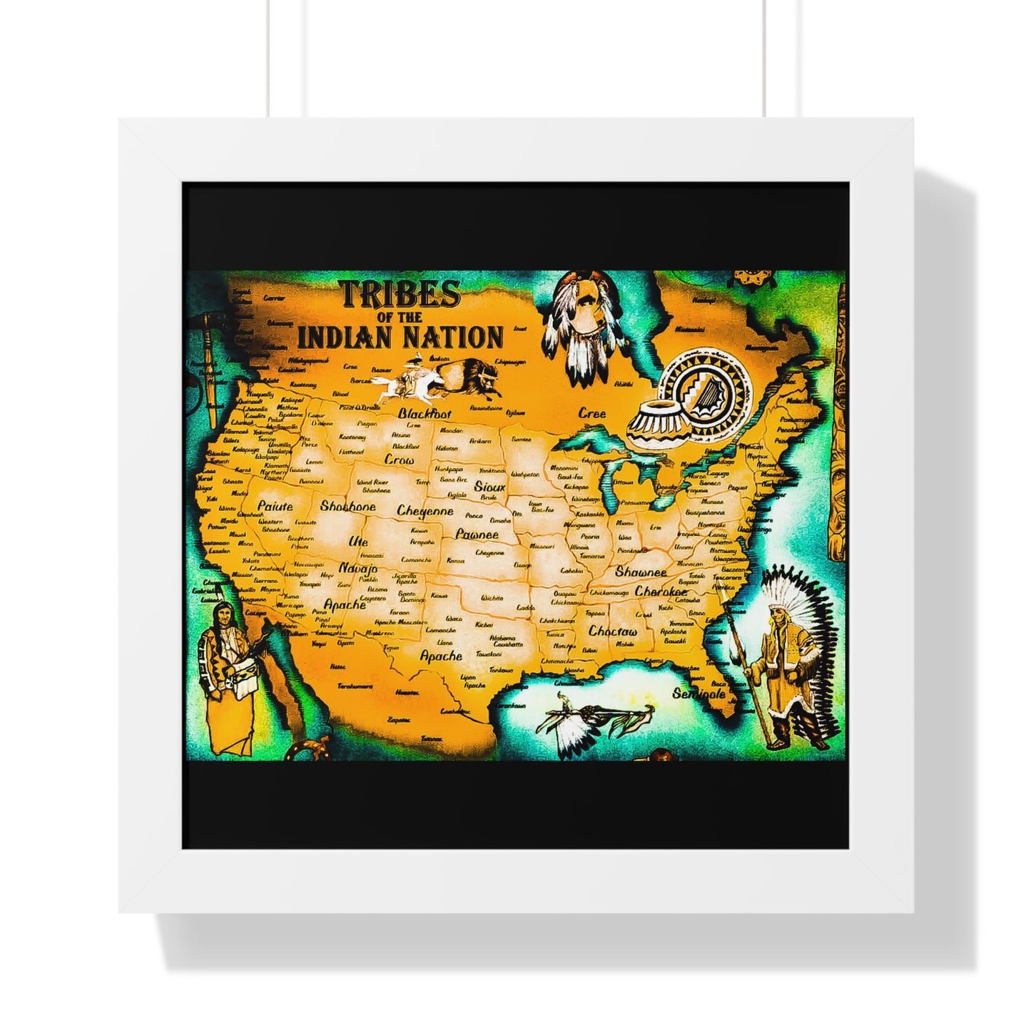 American Natives Map of our tribes