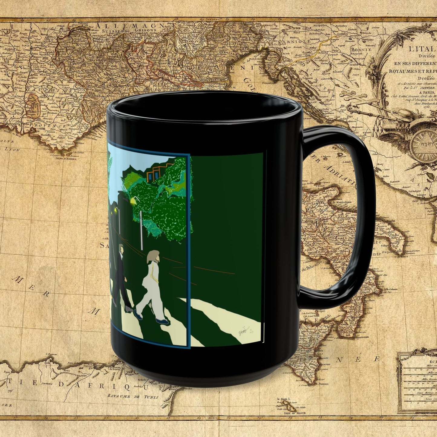 Abbey Road Black Mug (11oz, 15oz)