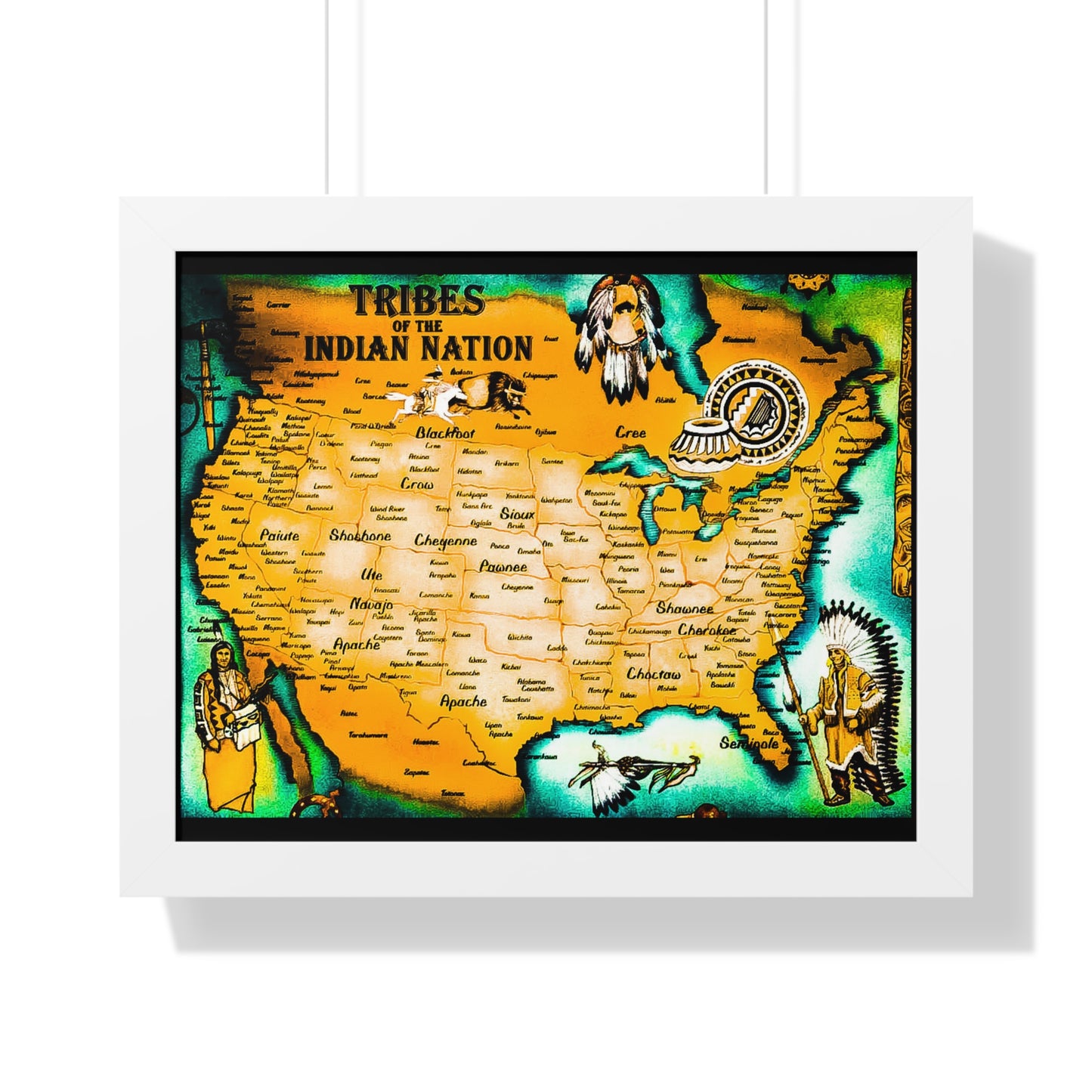 American Natives Map of our tribes