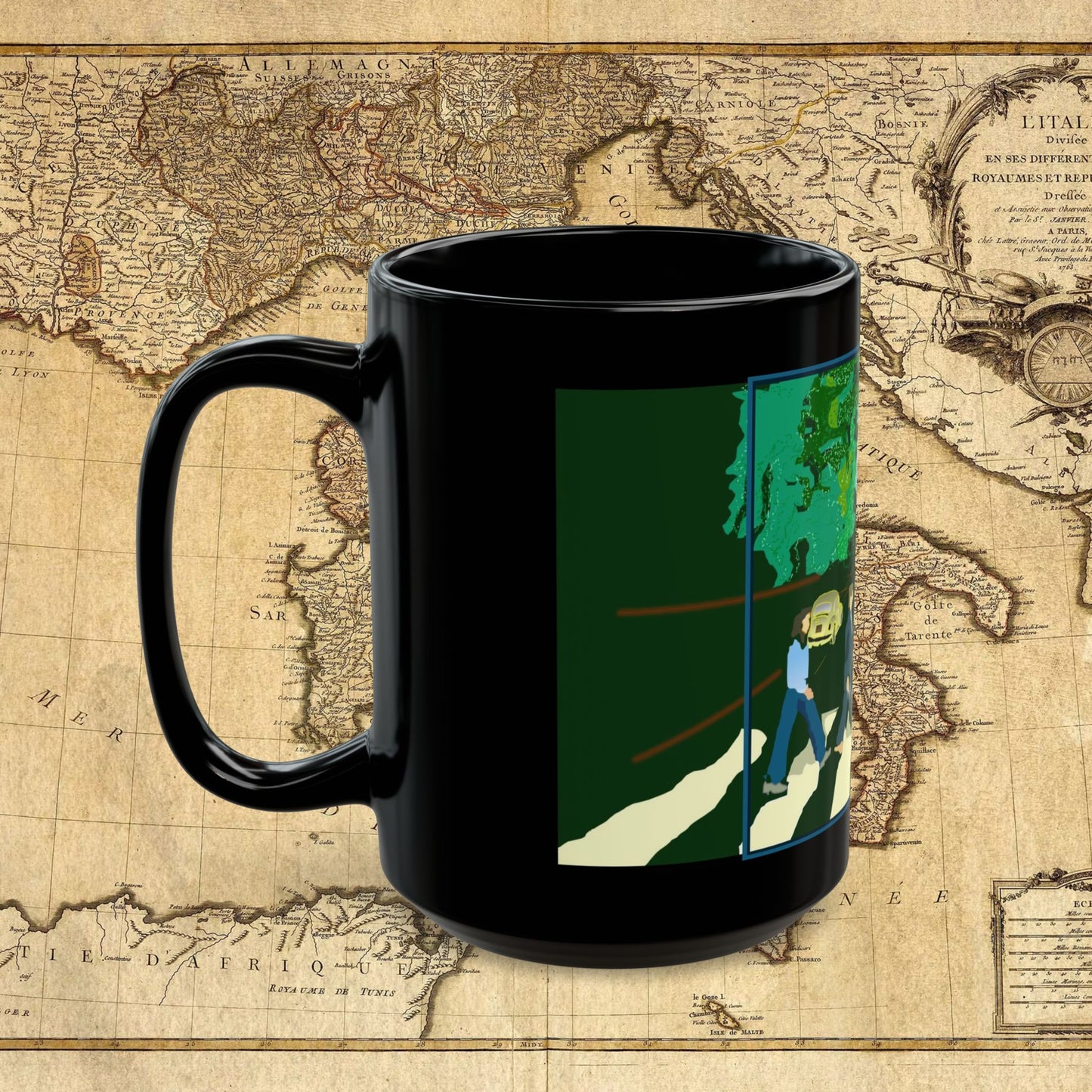 Abbey Road Black Mug (11oz, 15oz)