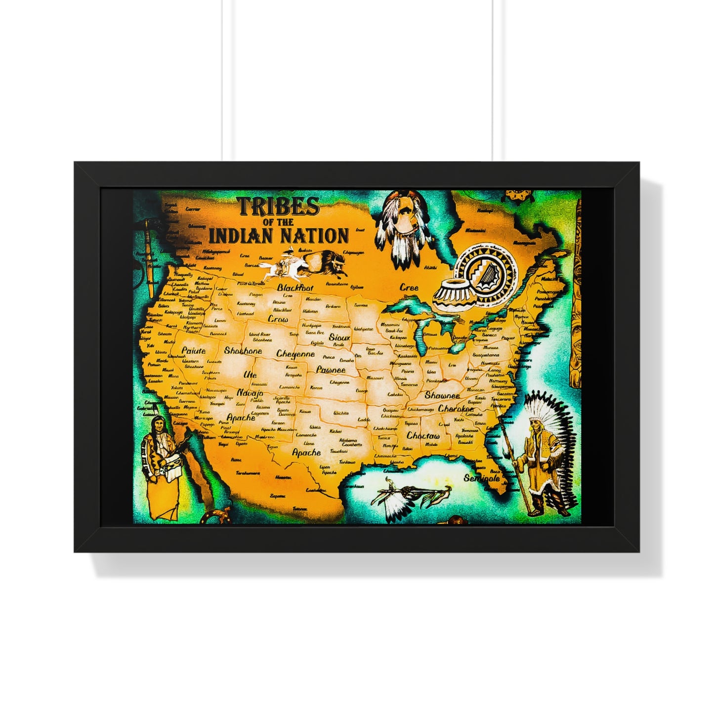 American Natives Map of our tribes