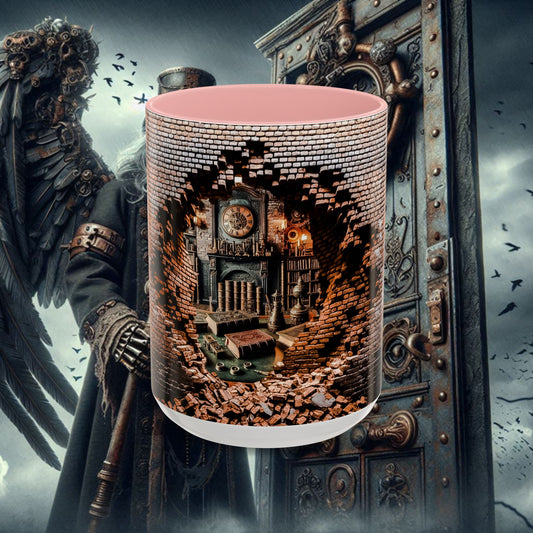 3-D Steampunk Antique Library Coffee Mug (11, 15oz)