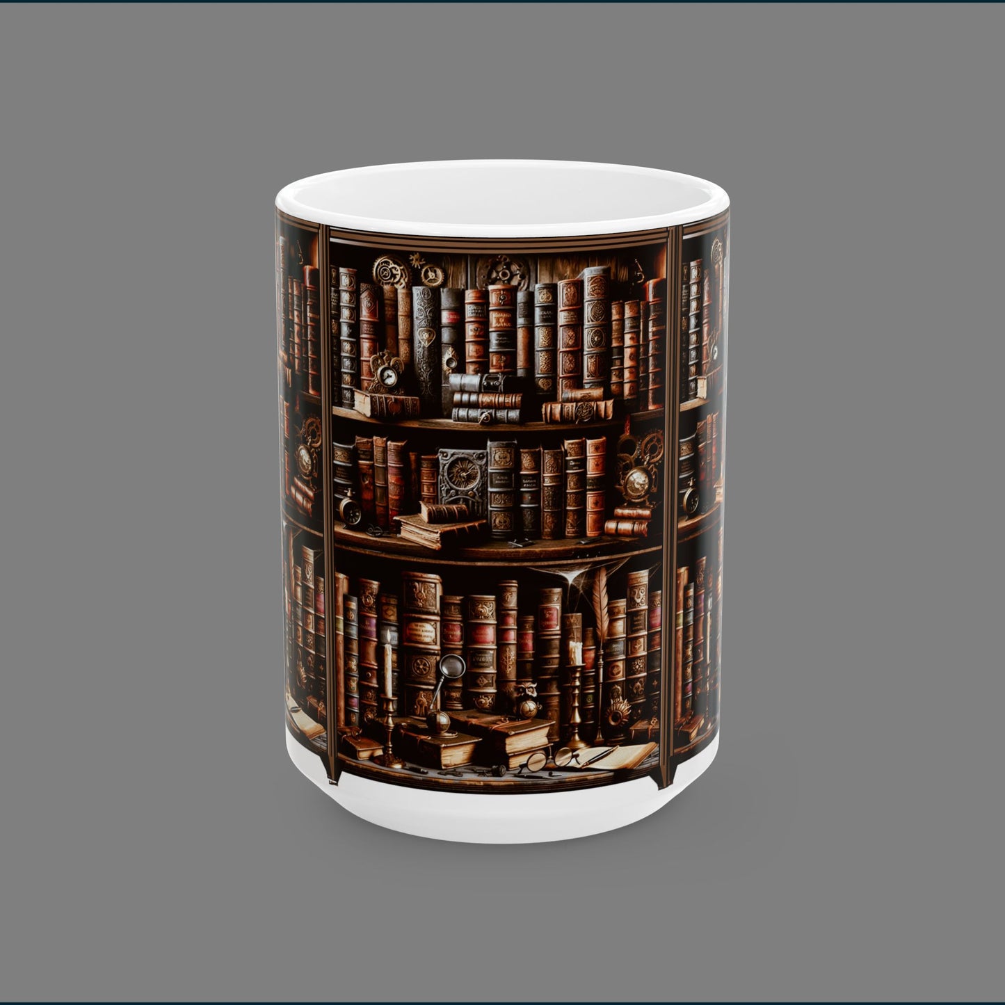 Bookworm Coffee Mug (11oz, 15oz) - Books are proven to be as good for your health as coffee