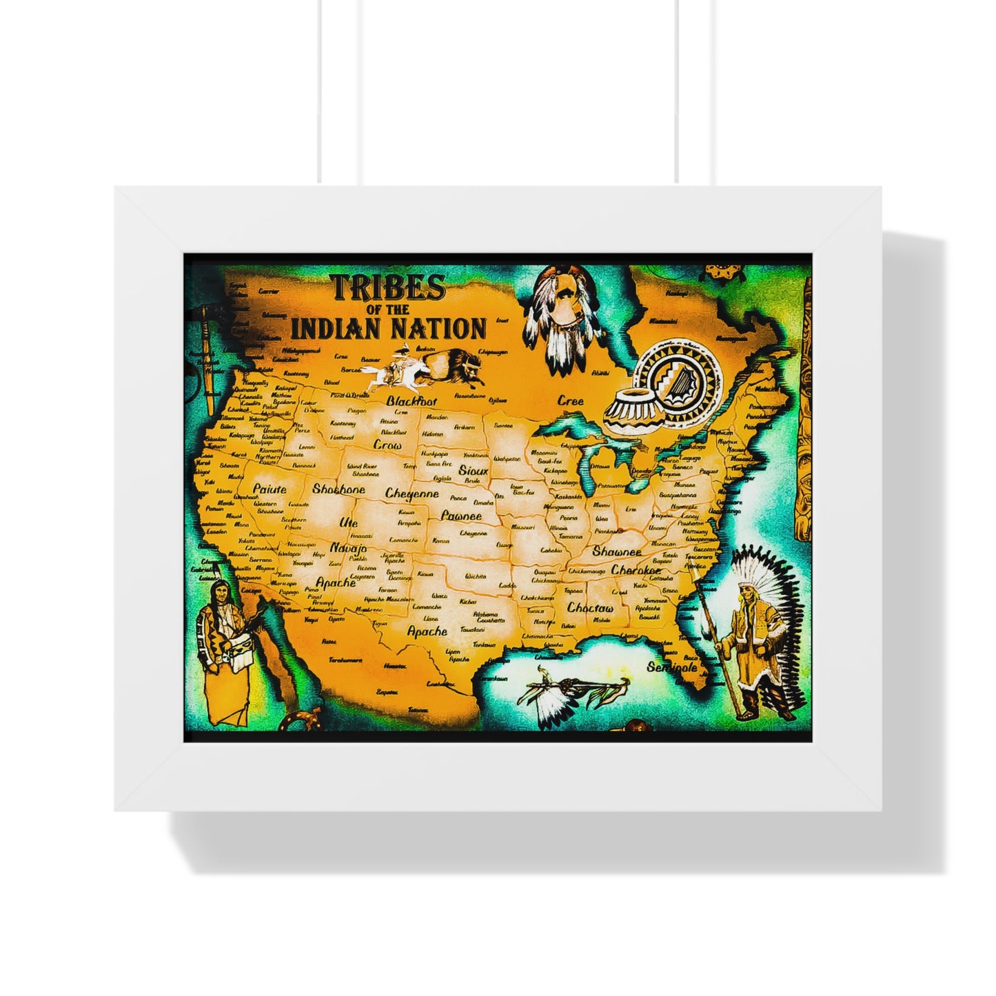 American Natives Map of our tribes