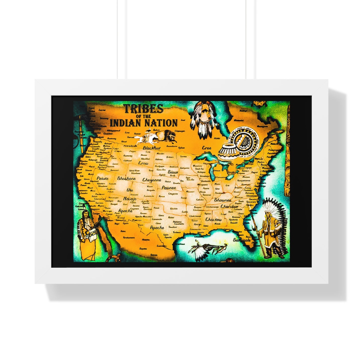 American Natives Map of our tribes